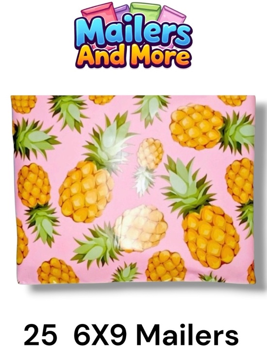 Other - 25 6X9 Pineapple Poly Mailers PRICE IS FIRM